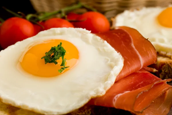 English Breakfast with Eggs and Bacon — Stock Photo, Image