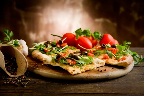 Вегетарианская пицца Лицензионные Стоковые Изображения