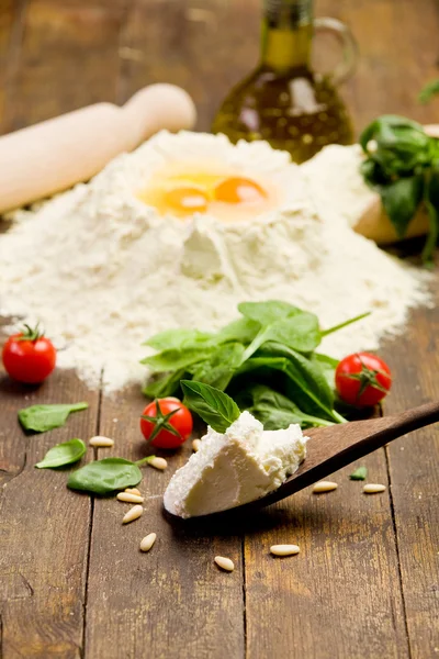 stock image Ingredients for Homemade Ravioli