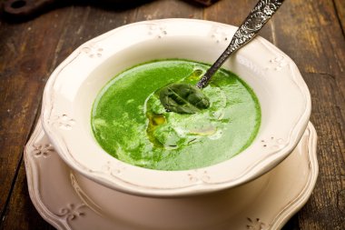 Spinach Cream Soup clipart