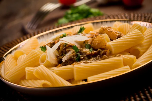 Nudeln mit sizilianischem Pesto — Stockfoto