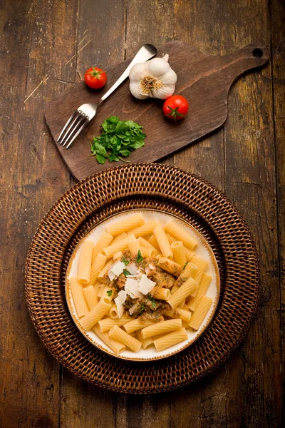 Pasta met Siciliaanse pesto — Stockfoto