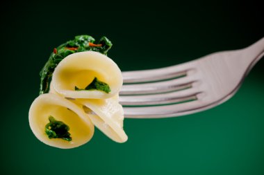 Orecchiette with Turnip tops clipart