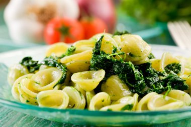 Orecchiette with Turnip tops clipart