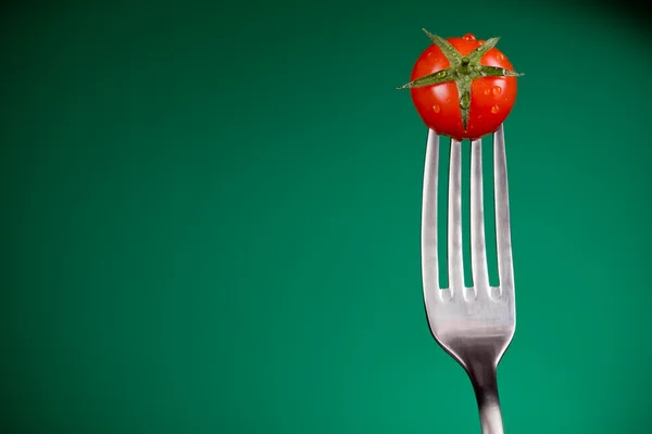 stock image Fork with Tomato