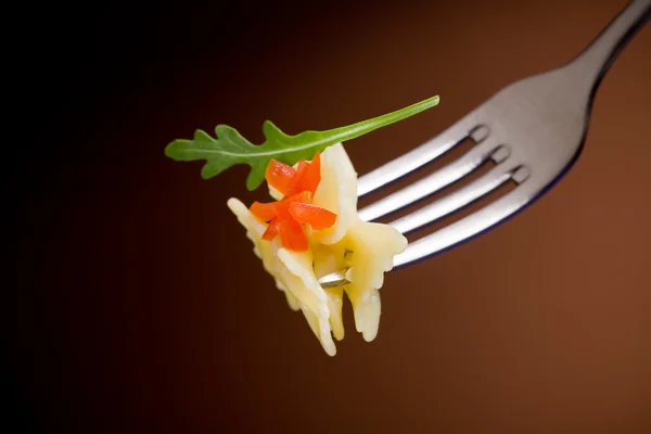 Pasta with Arugula and Tomatoes — Stock Photo, Image