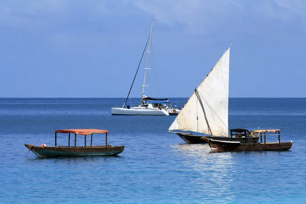 Barcos em Zanzibar — Fotografia de Stock