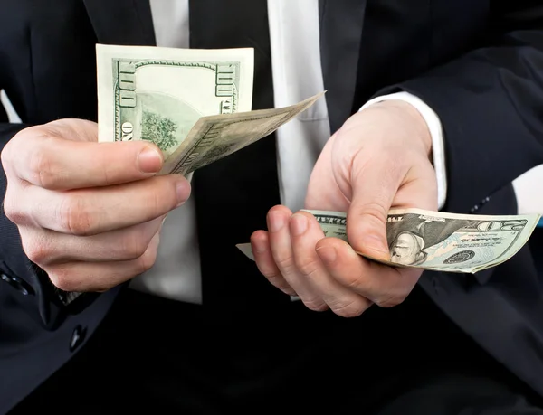 Money in hands — Stock Photo, Image