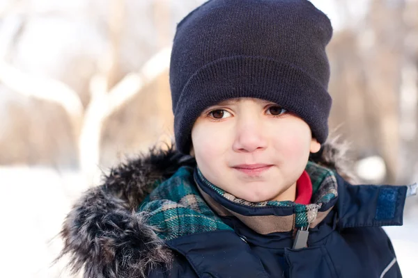 Winter portrait of a boy — Stock Photo, Image