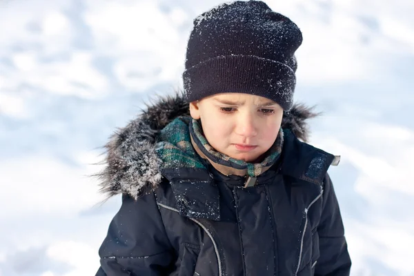 Winter portrait of boy — Stock Photo, Image