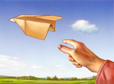 Paper plane clipart