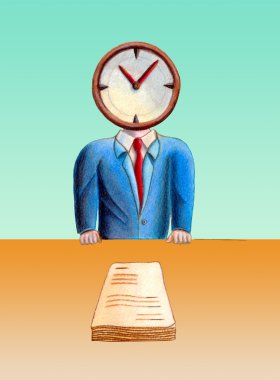 Business time clipart