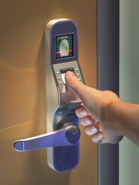 Biometric access clipart