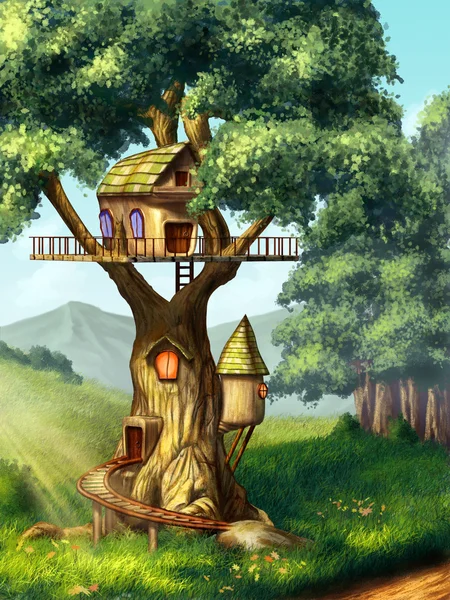 Casa sull'albero — Foto Stock
