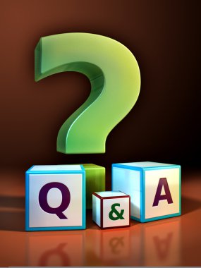 Question and answer clipart