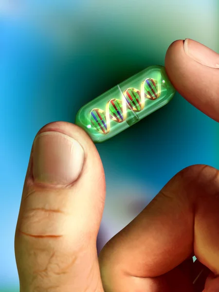 Таблетки для ДНК — стоковое фото