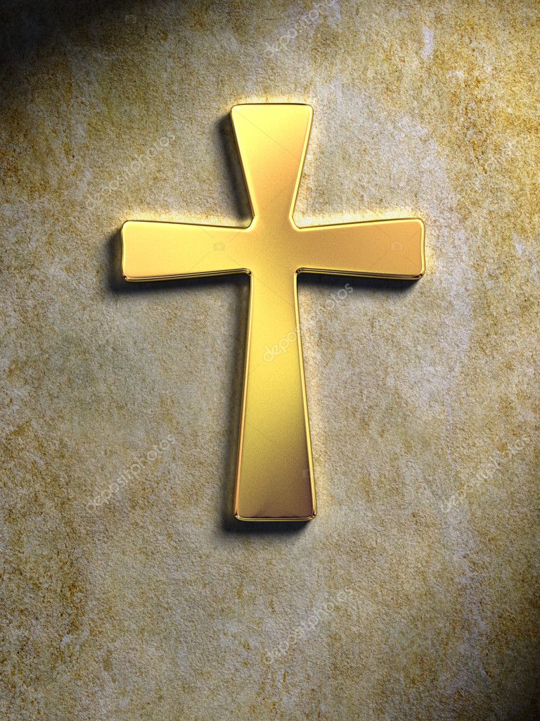 Golden cross Stock Photo by ©Andreus 10272535