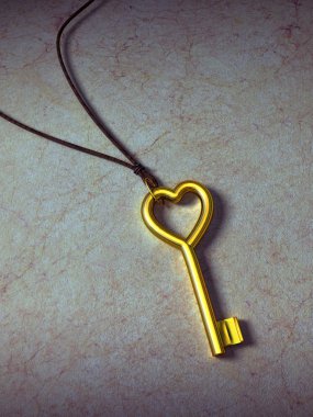 Heart key clipart