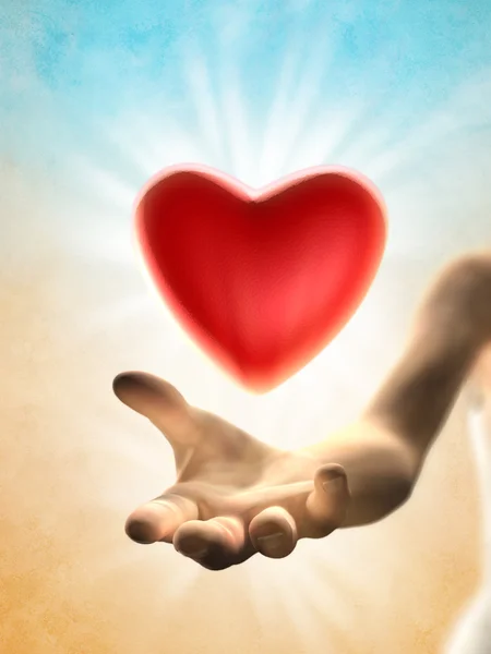 Heart giving — Stock Photo, Image