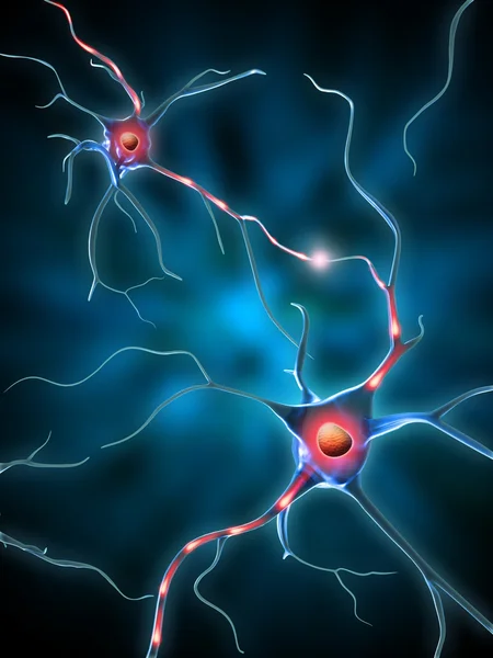 Нейронная сеть — стоковое фото