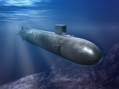 Nuclear submarine clipart