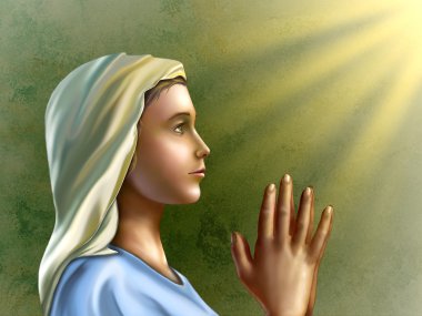 Praying Woman clipart