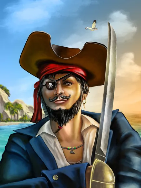Aventura pirata — Fotografia de Stock