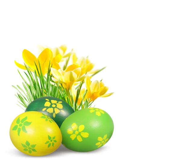Easter decoration with Easter eggs. — Stock Photo, Image
