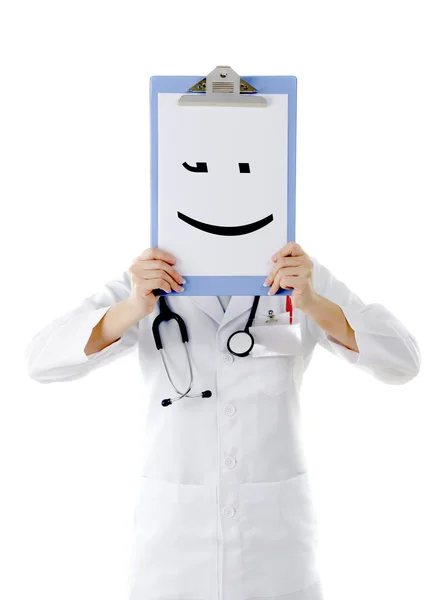 Krásné puzzle veselý šťastný mladý lékař doodle — Stock fotografie