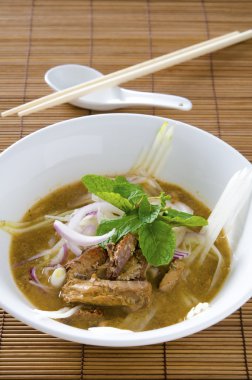 Malezya ünlü gıda asam laksa