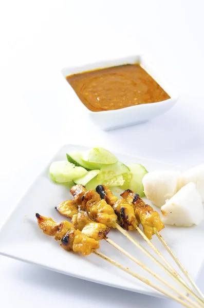Słynny żywności, Malezji satay — Zdjęcie stockowe