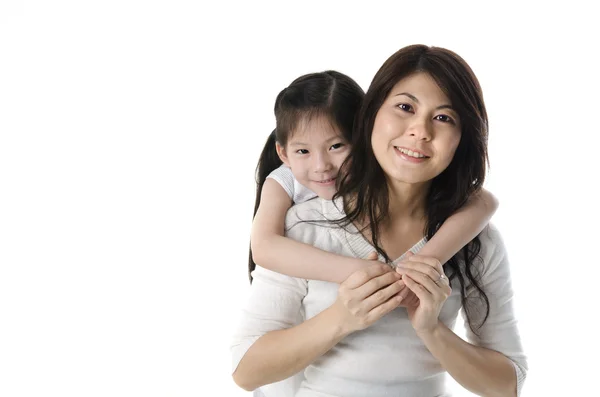 亚洲母亲和小孩儿的 — 图库照片