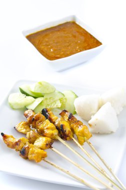 Delicious Asian Cuisine Chicken Satay clipart