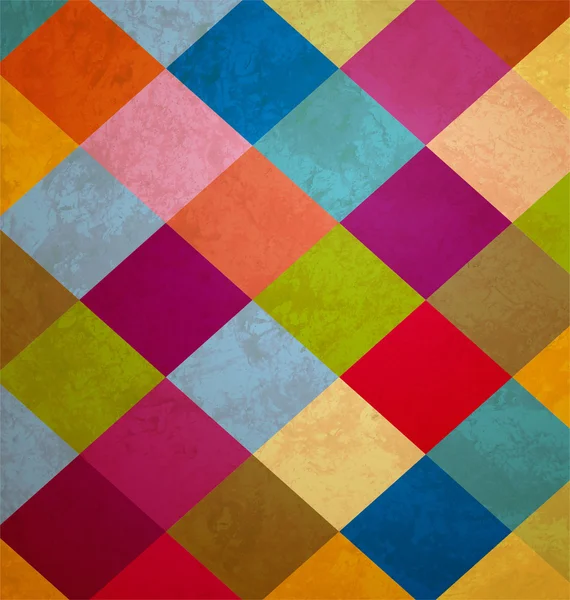Fond de carrés grunge colorés — Photo