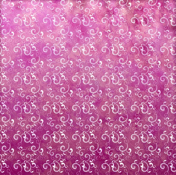 Magenta Grunge Papier Hintergrund mit floralem Muster — Stockfoto