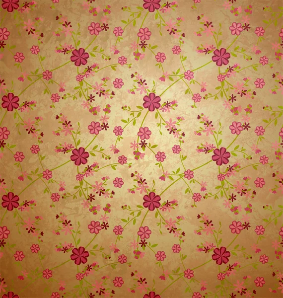 Flowers pattern paper grunge vintage background — Stock Photo, Image