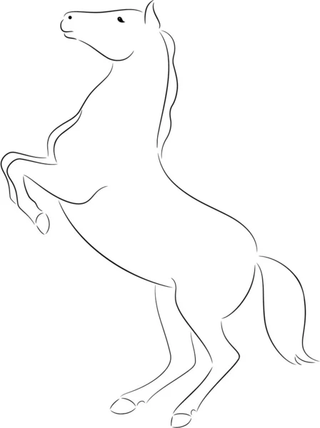 Дикі коні — стоковий вектор