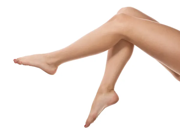 Τα πόδια της γυναίκας - απομονωθεί — Φωτογραφία Αρχείου