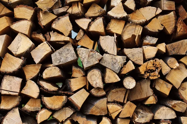 Staplade wood — Stockfoto