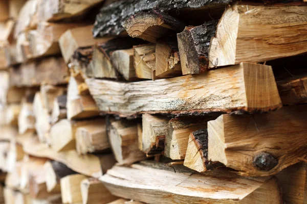 Gestapelde hout — Stockfoto