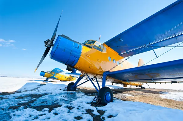 Vintage airplanes — Stock Photo, Image