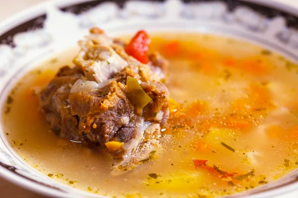 Zupa z wieprzowiny — Zdjęcie stockowe