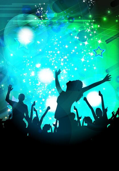 Музыкальный фон. Векторная иллюстрация
.