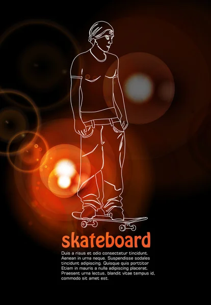 Skater — Archivo Imágenes Vectoriales