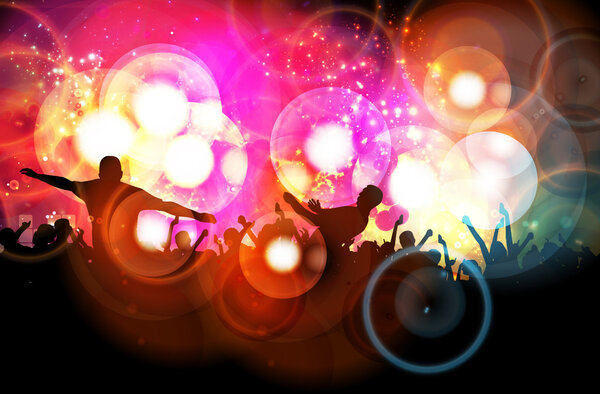 Музыкальный фон. Векторная иллюстрация
.