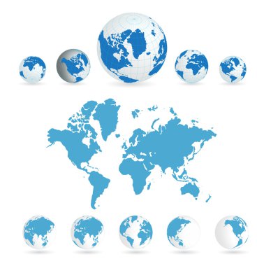 Map of world clipart