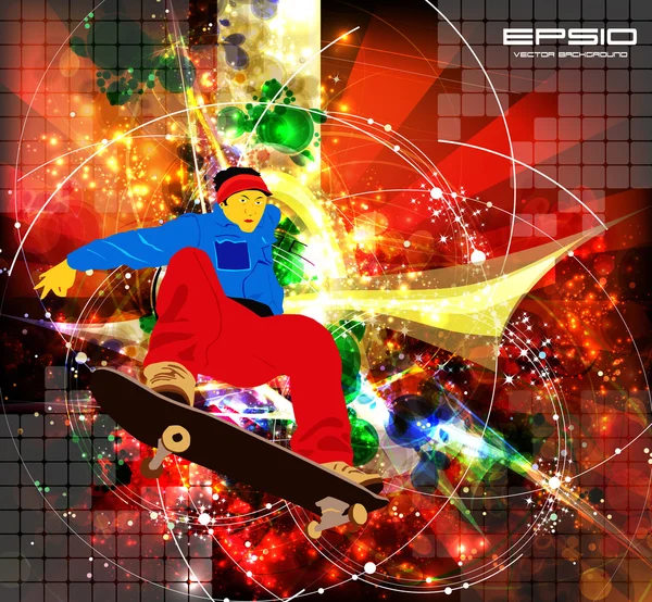 スケートボーダー — ストックベクタ