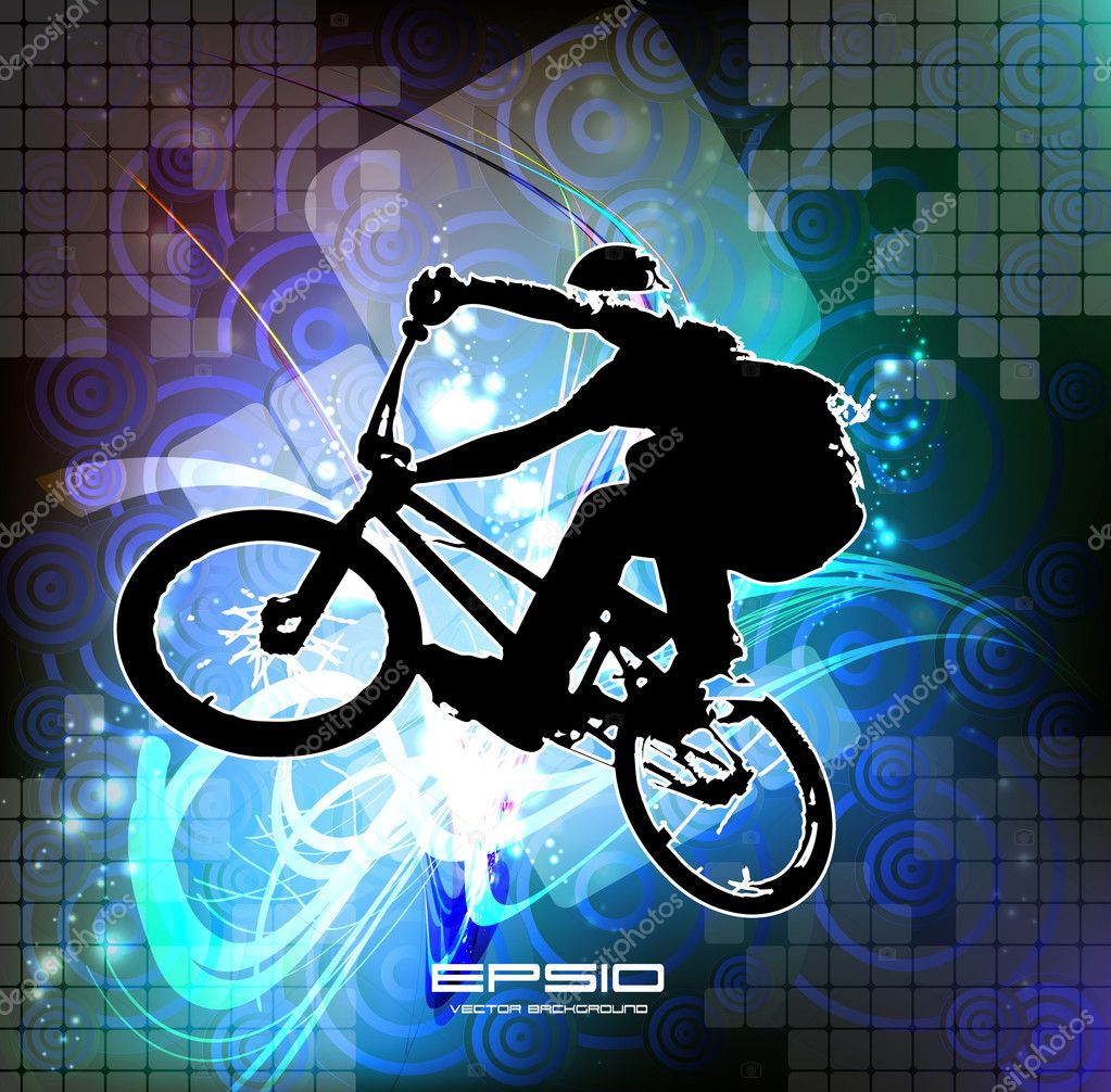 Vector of BMX cyclist Stock Vector Image by ©zeber2010 #9354569