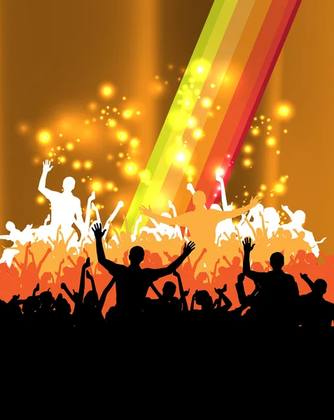 Illustration vectorielle de la fête d'arrière-plan musicale — Image vectorielle
