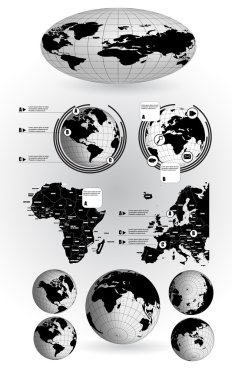 Map of world clipart